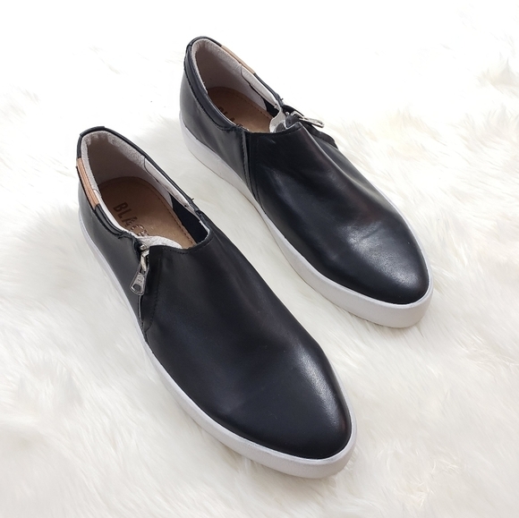 Blackstone PL75 Leather Zip Slip On Sneakers - Picture 1 of 6